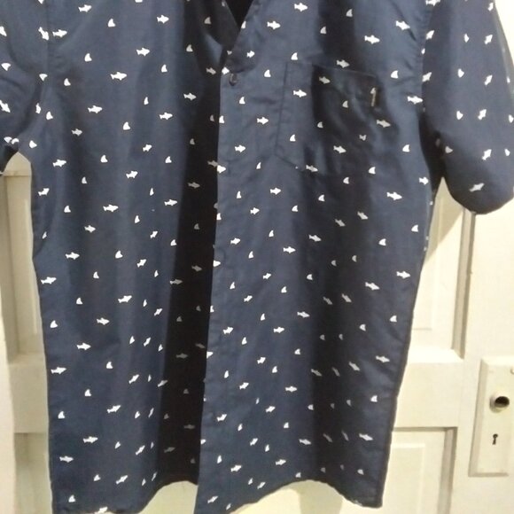 Sz L Molokai Surf Button Down Slim Fit Hawaiian Short Sleeve Shirts Bundle 2!! - Picture 14 of 16